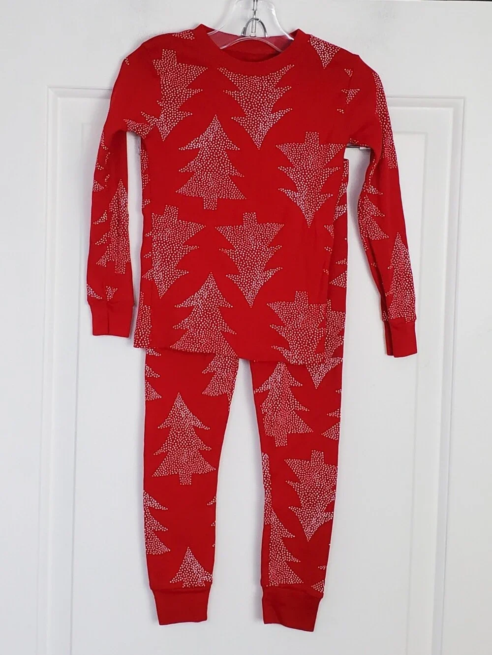 Carters Kids 2-Piece Christmas Tree 100% Snug Fit Cotton Pajamas- Size 4 - EUC